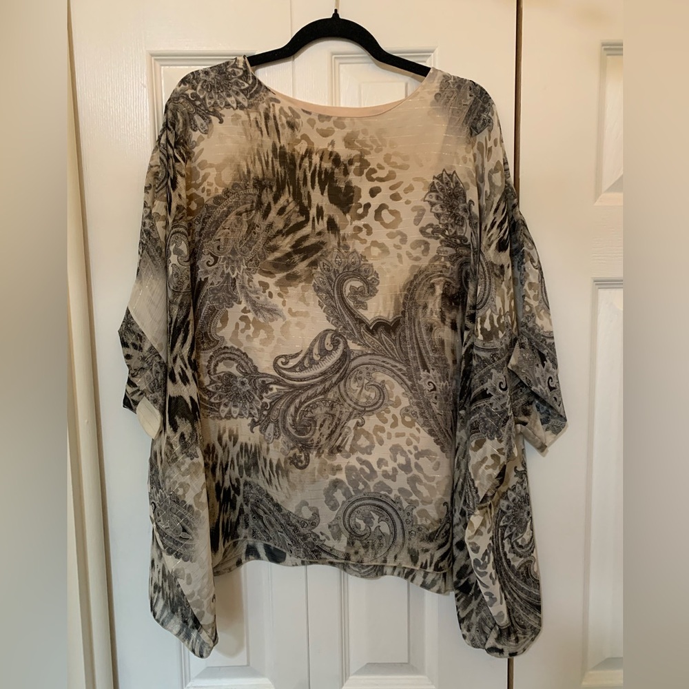 Elegant Paisley Print Women's Top